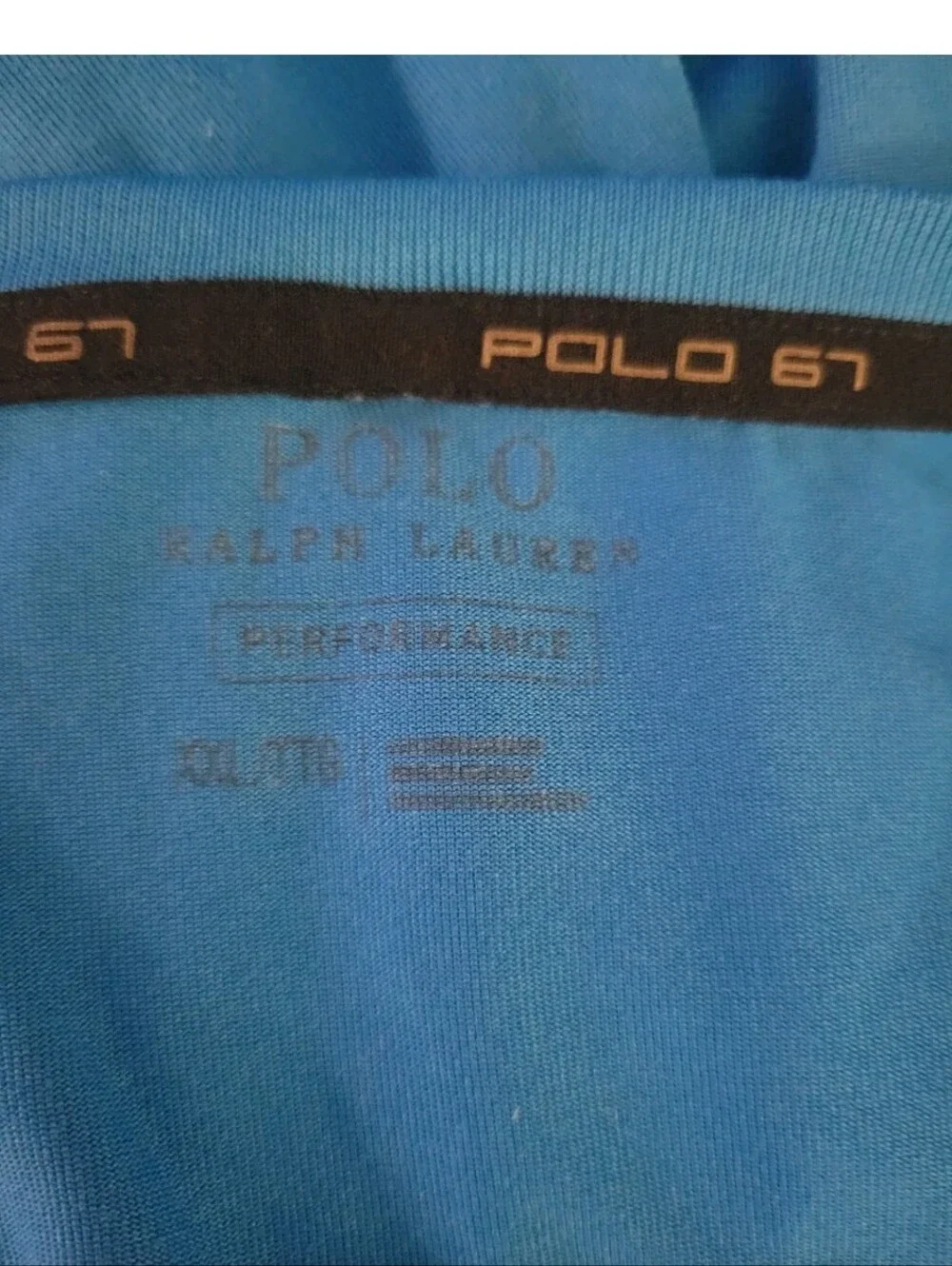 Polo Ralph Lauren 67 Performance Jersey Long Sleeve T Shirt Blue Athleisure XXL